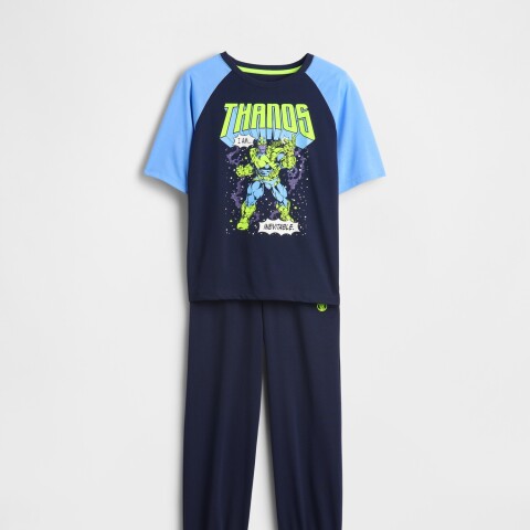 MVL THANOS SS JOGGER SET NAVY UNIFORM