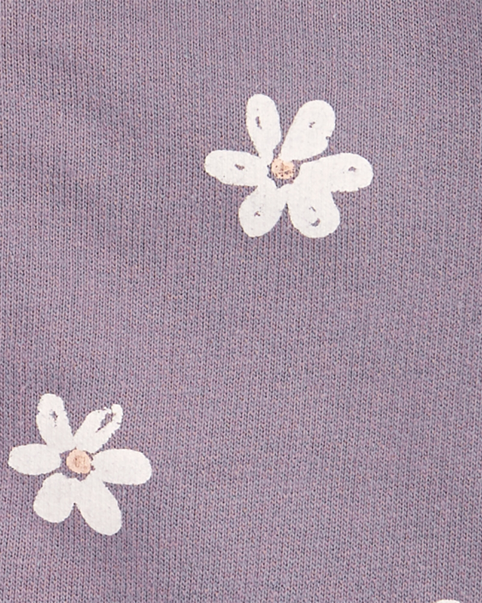 Campera de algodón con capucha diseño flores 0