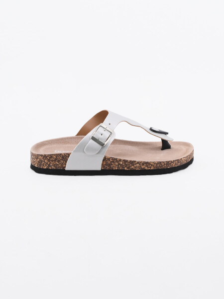 SANDALIA BIRKIN PLATEADO