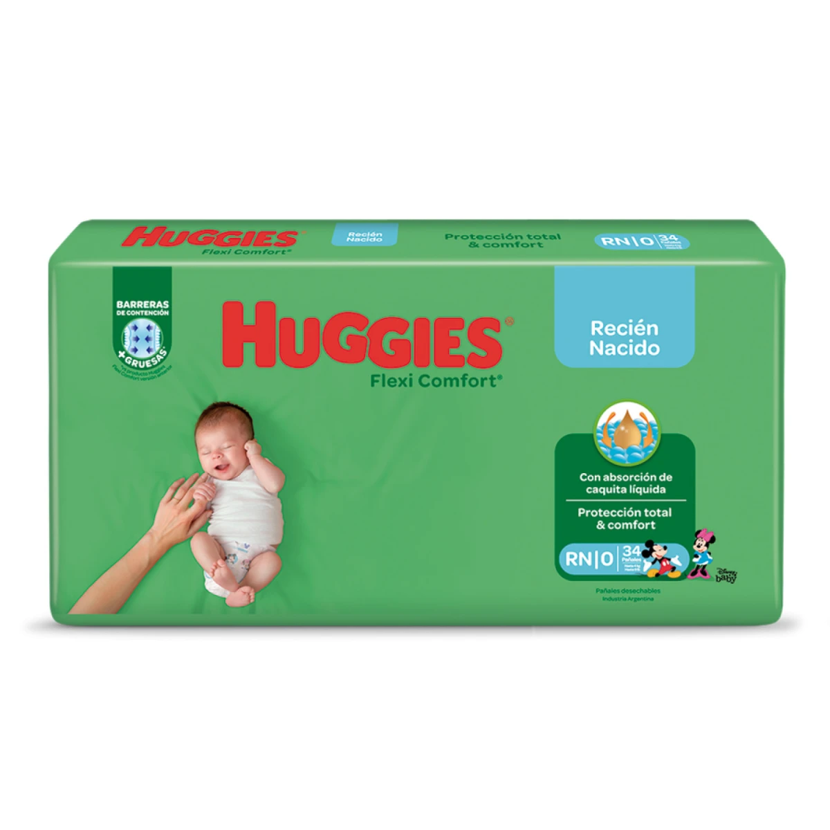 Pañales Huggies Active Sec Rn X 40 
