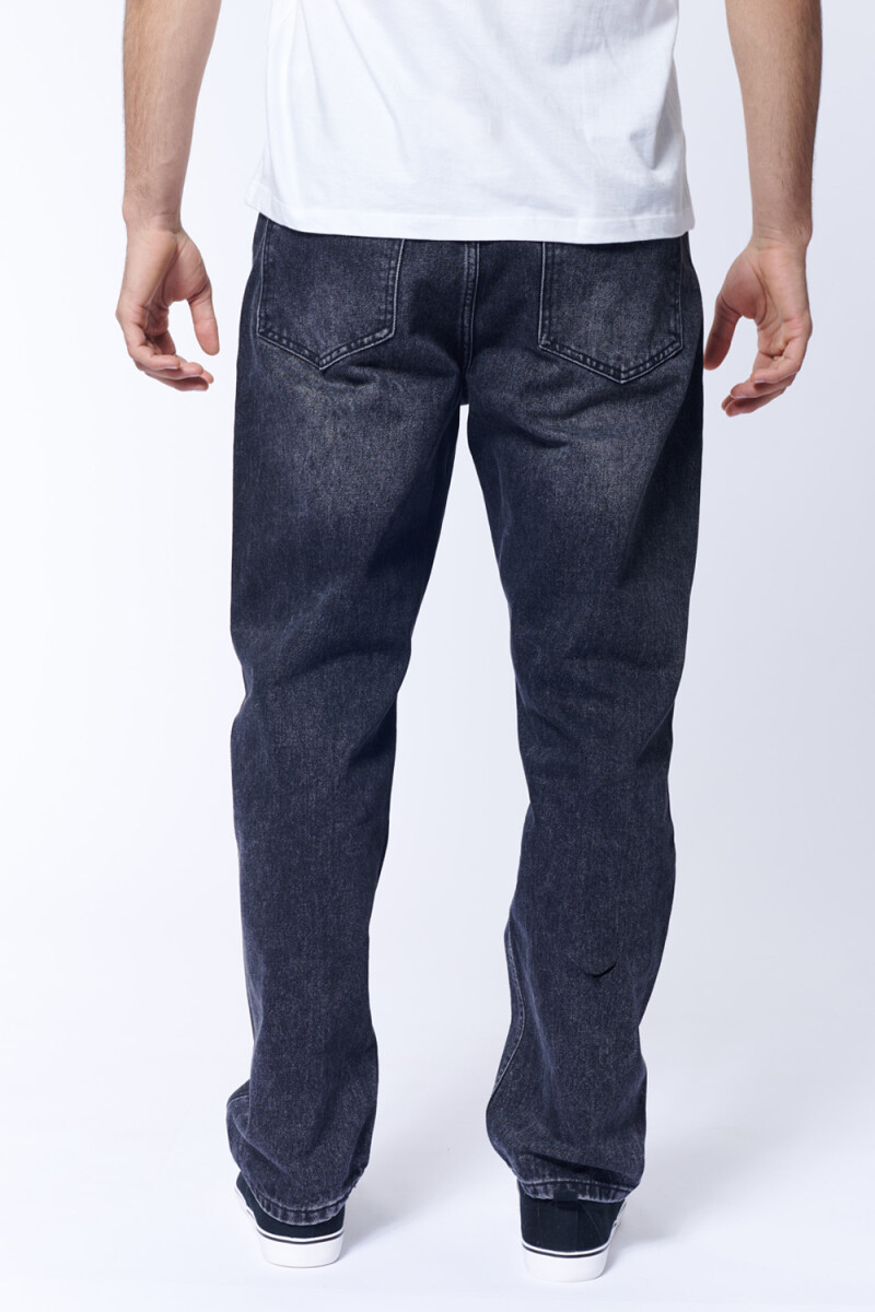 Pantalón jean vintage recto Negro