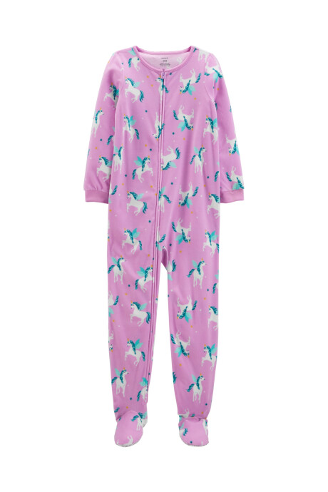 Pijama de micropolar con pie Sin color