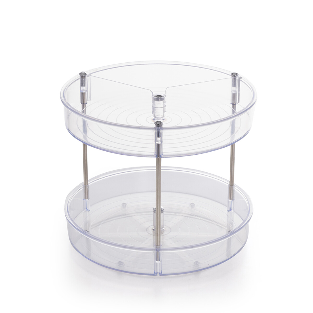 ORGANIZADOR GIRATORIO 2 PISOS PLASTICO D23x20CM 