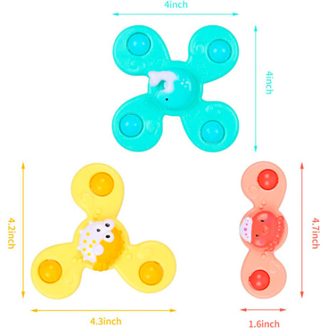 Spinners Giratorios con Ventosa Resistentes al Agua 1011B 001