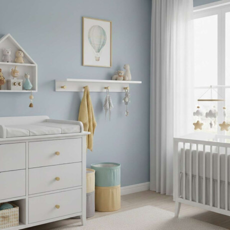 Estanteria Repisa perchero infantil Bia Blanco
