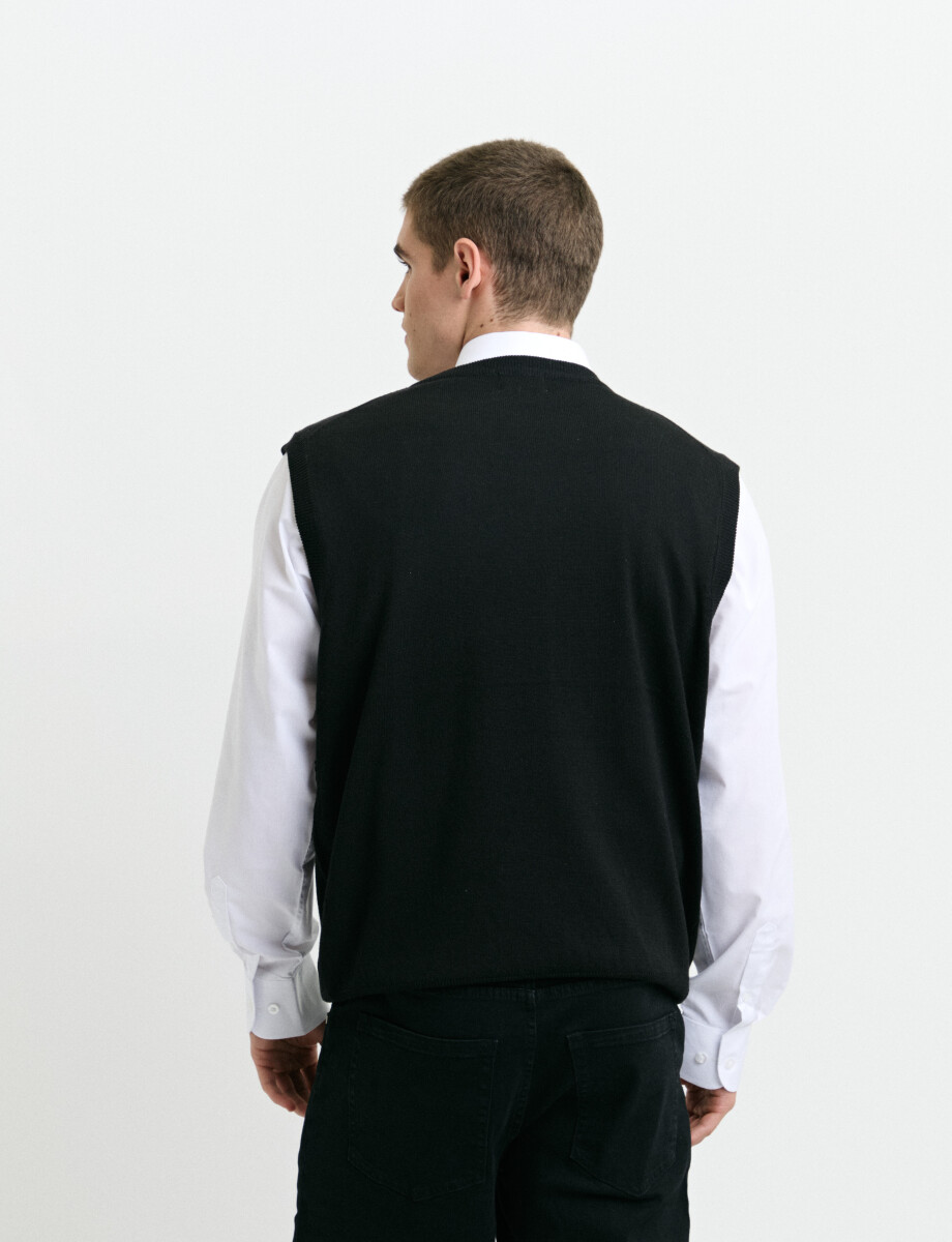 470885 CHALECO HARRINGTON LABEL Negro