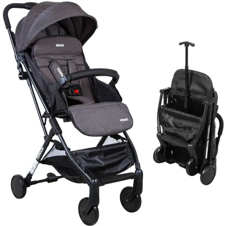 Coche Infanti Terrain De Paseo Paragüita Plegable Negro