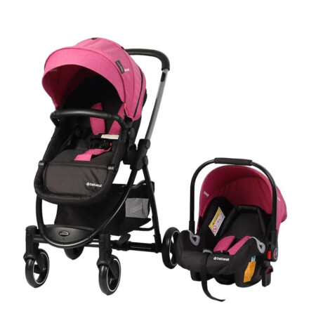 Coche Travel System I-Size Alfa Bebesit Rosa