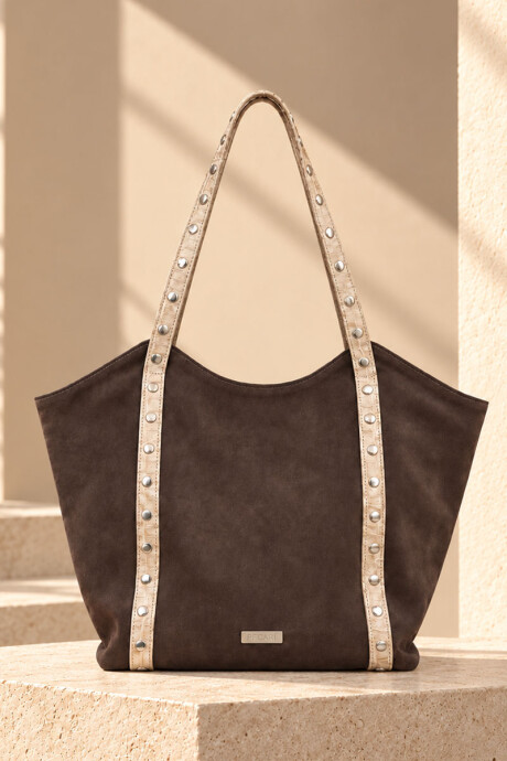 Cartera telma Chocolate gamuza