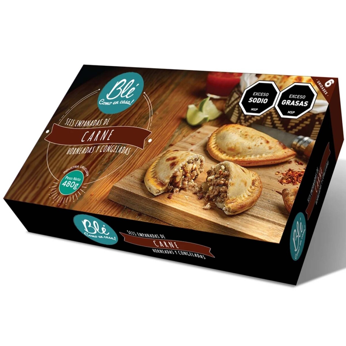 Empanadas De Carne x6uds Blé 