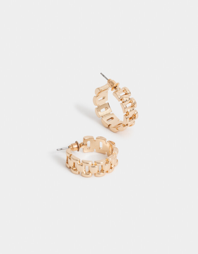 Aros Argollas De metal Aro Argolla De Metal Bold - Dorado
