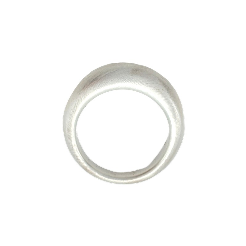 Anillo Liso-Plata 925 Esmerilada-Sin Piedra-AN3128 sinpiedra