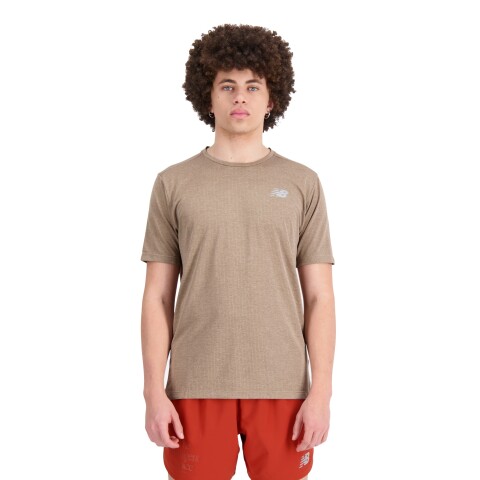 Remera New Balance de Hombre - Impact Run - MT21262MUH MUSHROHR