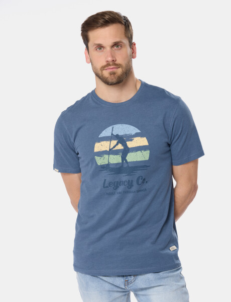 REMERA ESTAMPADA Azul