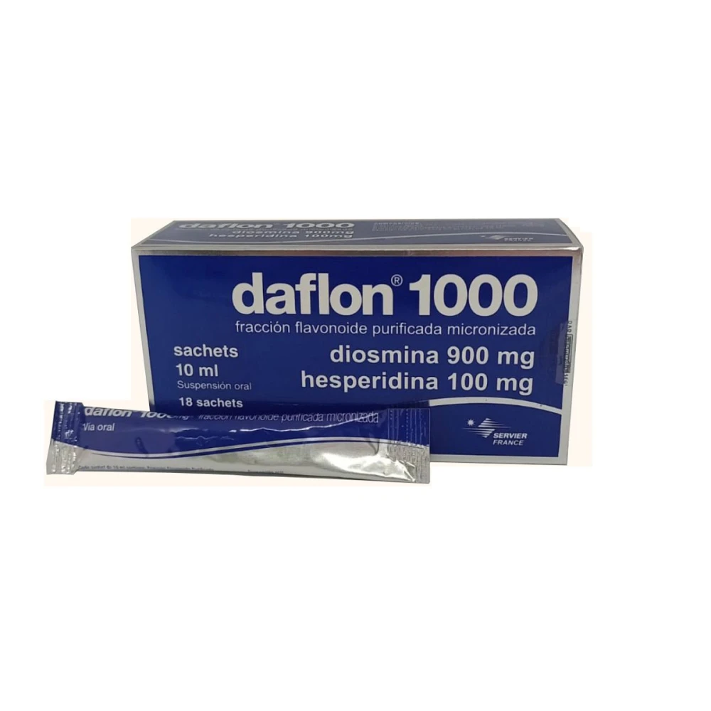DAFLON 1000 MG. SUSP. ORAL CJ X 18 SACHE