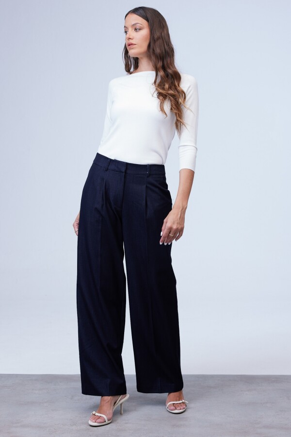Pantalon Denim Wide Leg MARINO