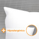 Pack x2 Almohada 100% poliéster Hipoalergénica Antiácaro Blanco
