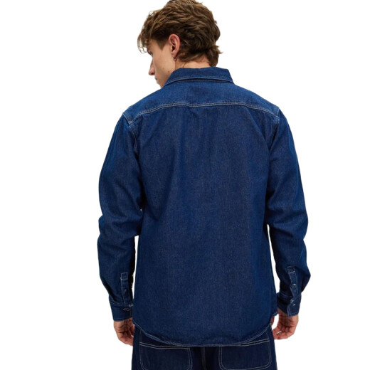 Camisa Dickies Mens Houston Denim - Azul Camisa Dickies Mens Houston Denim - Azul