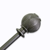 VARA METAL PLATA P/CORTINA 122-218CM Unica