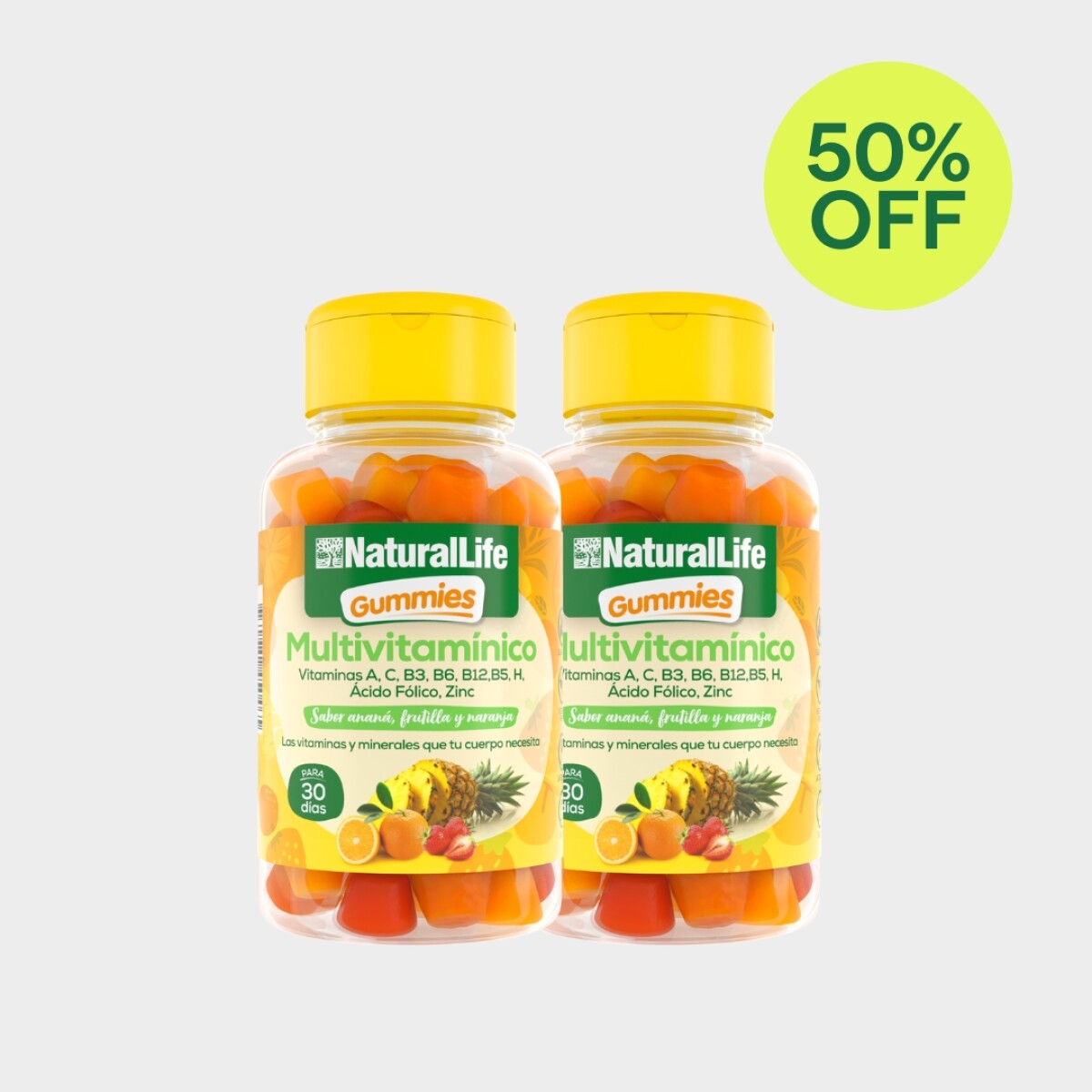 Multivitamínico en gomitas - 2un 50% 