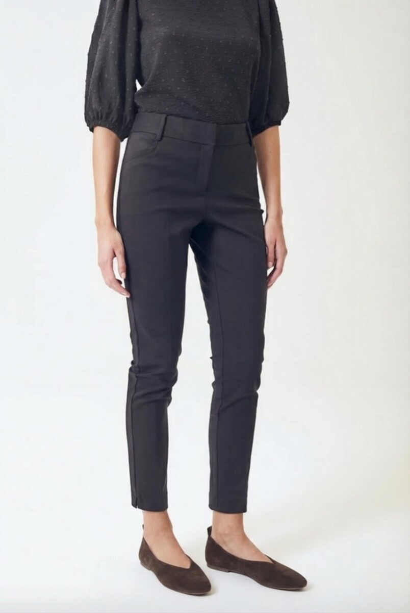 Pantalón Recto Spandex - Negro 