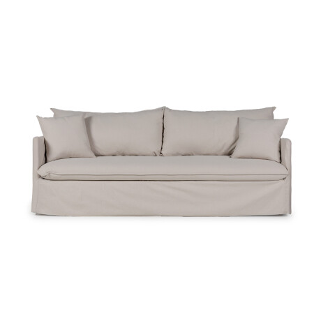 Sofá Snow con Funda - Tela Rústica - 3 cuerpos TD5263-1636 (Capuccino)