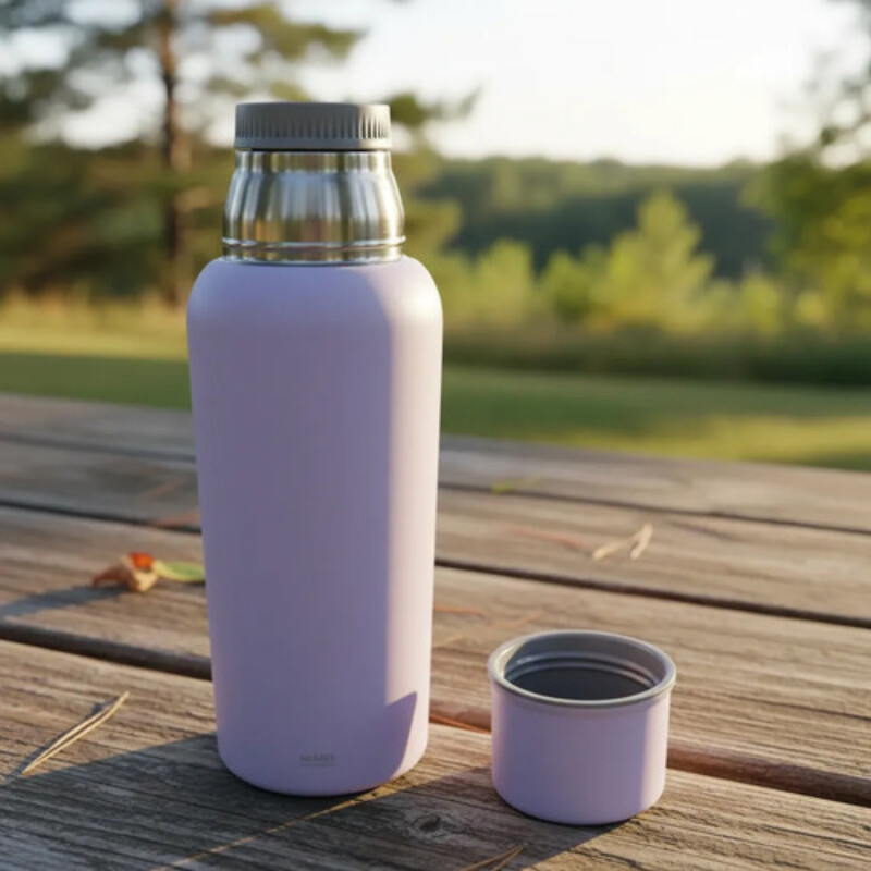 Termo Bala en acero inox de 1 lt Lila
