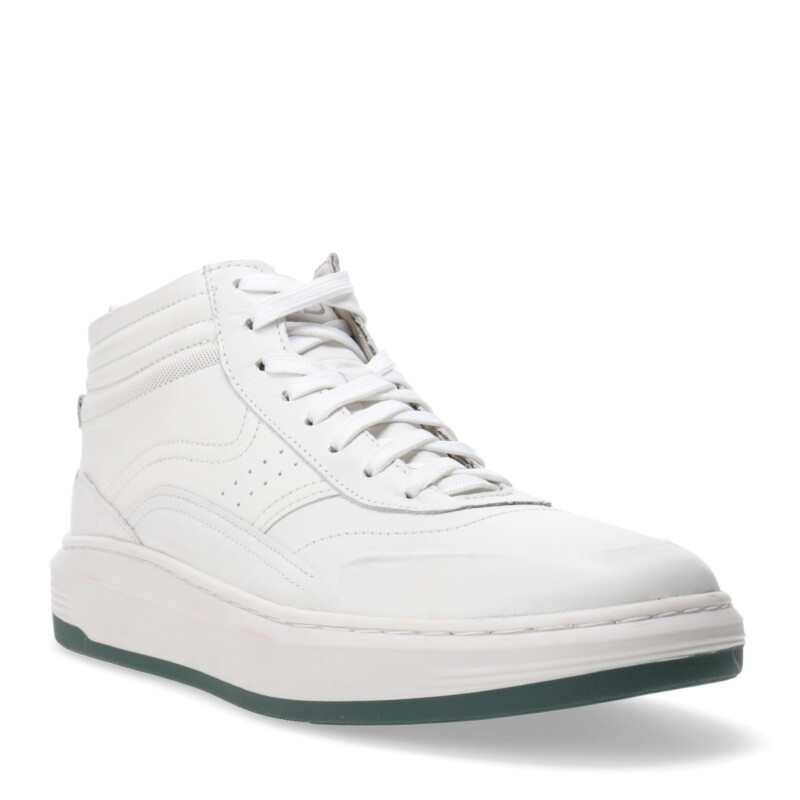 Championes de Hombre Democrata JHON estilo bota Blanco
