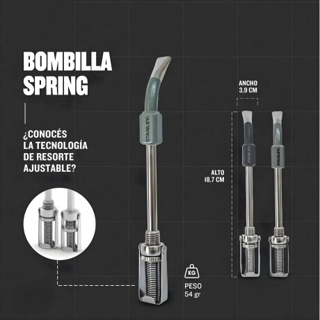 Bombilla Stanley con control de flujo Verde