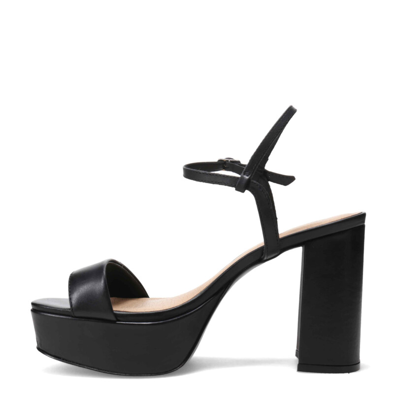 Sandalia de Mujer Bottero taco alto y plataforma Negro