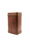 MATE CHARRUA YERBERO CUERO GRANDE MARRON