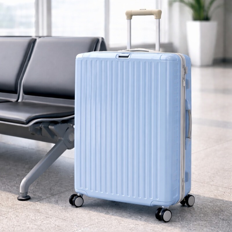 Valija Rígida de Policarbonato con Ruedas 28' Celeste