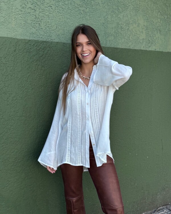 Camisa Zaira (PRE VENTA) blanco