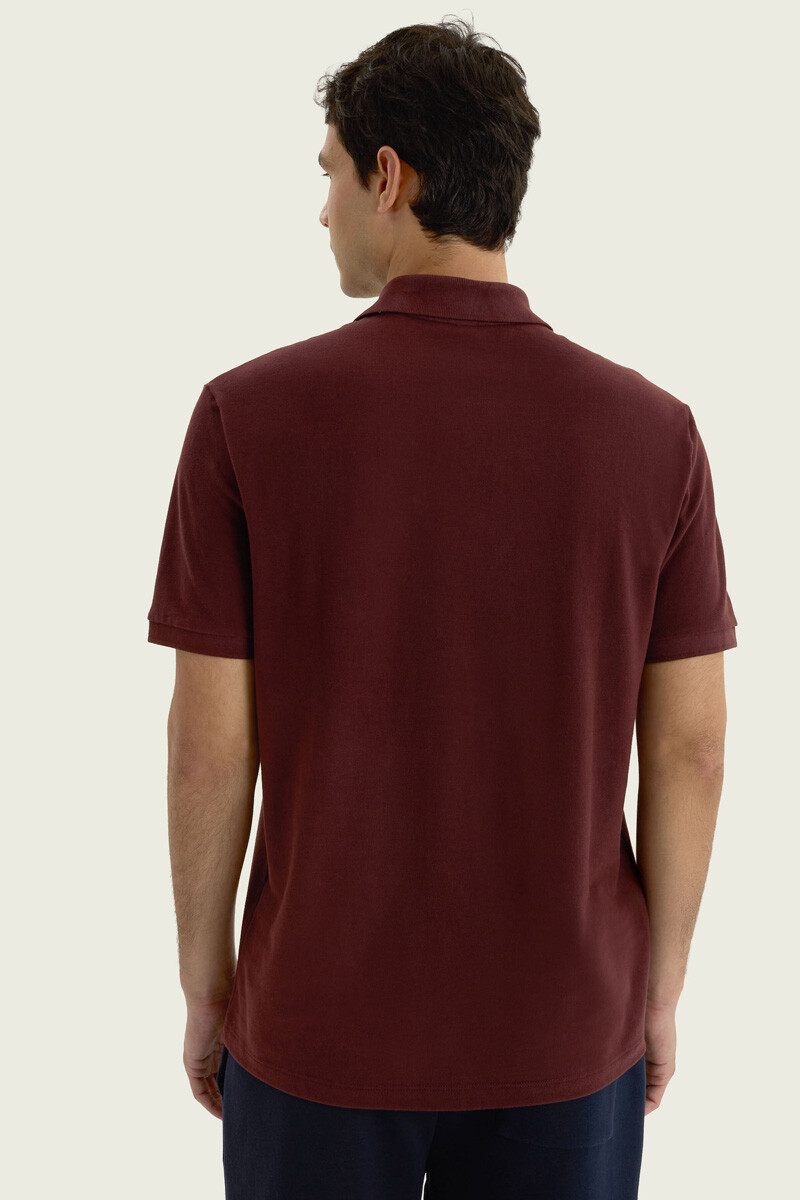 CAMISETA POLO M/C 036H/5DEN Bordeaux