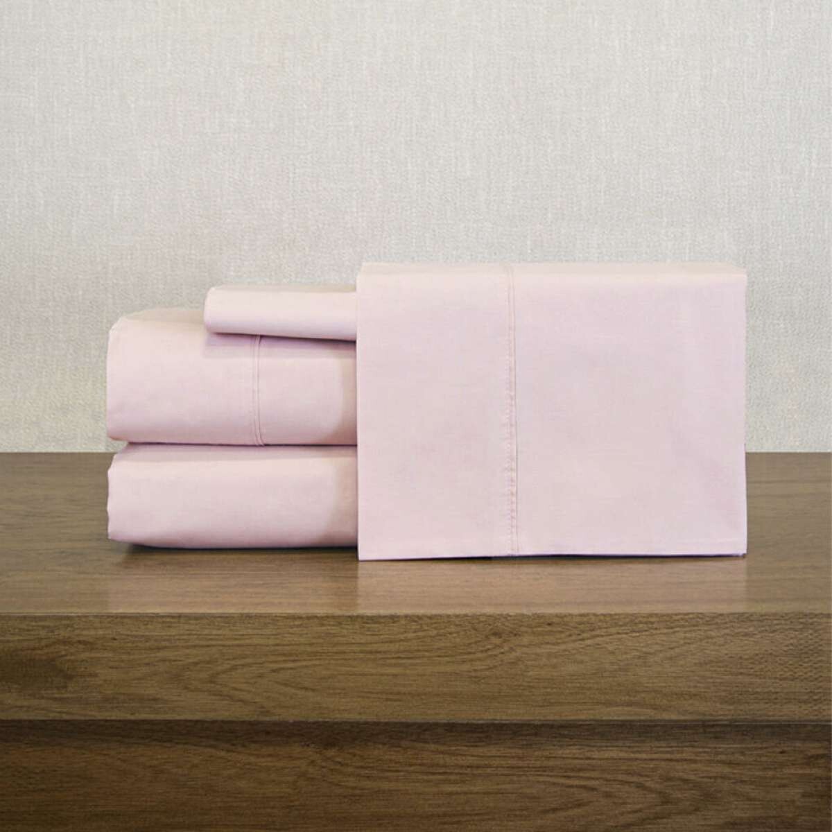 Juego Sábanas King Size Pilar 200 Hilos 100% Algodón - Rosa 