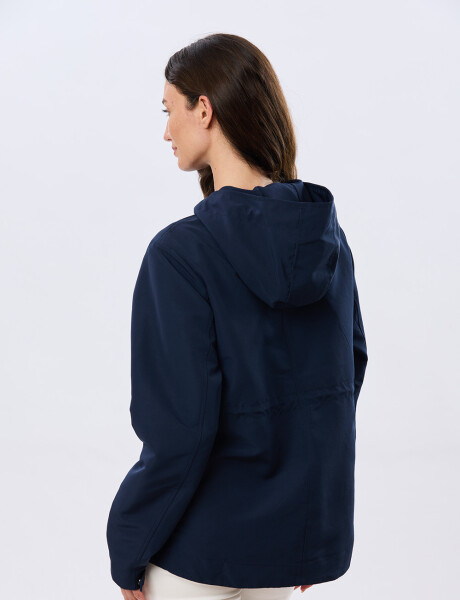 CAMPERA CON CAPUCHA Azul