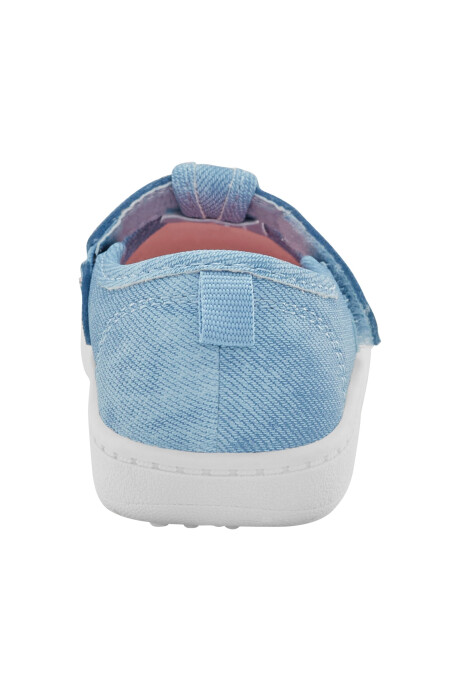 Championes denim, diseño floral Sin color