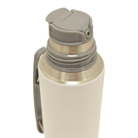 Termo 1Lt Acero Inox con Manija Retráctil y Tapa Mate Comet Blanco