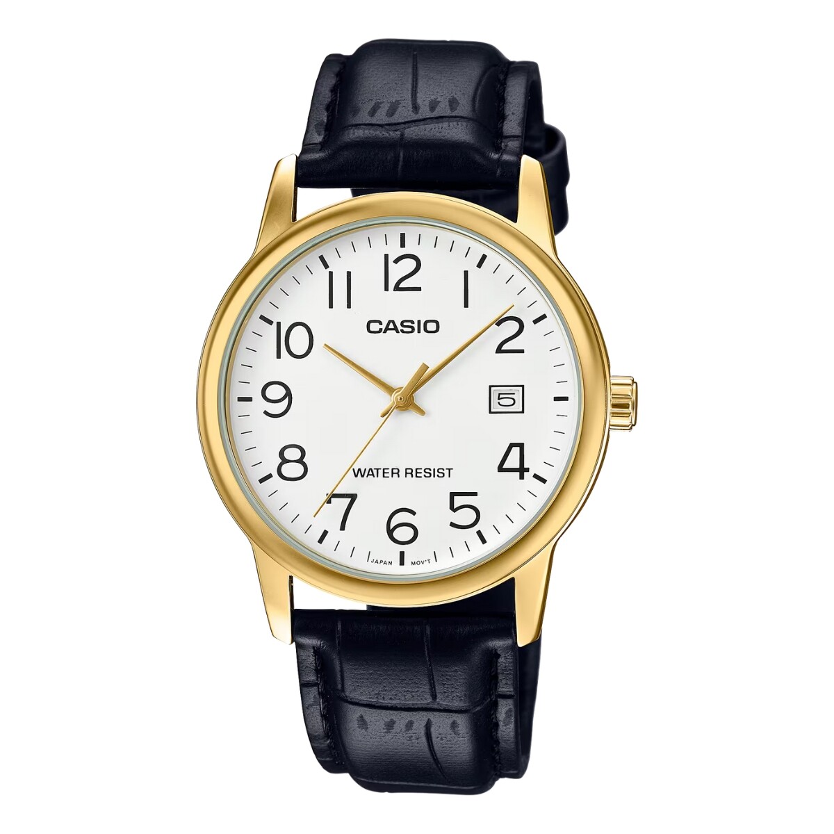 Reloj CASIO MTPV002GL-7B2UDF Cuero Negro Esfera 40mm 
