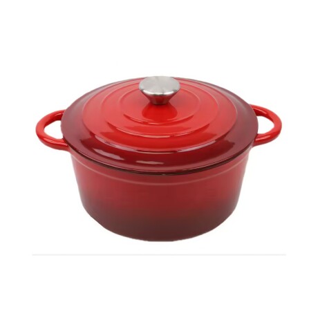 OLLA DE HIERRO FUNDIDO FIRE KING 24CM ROJA OLLA DE HIERRO FUNDIDO FIRE KING 24CM ROJA