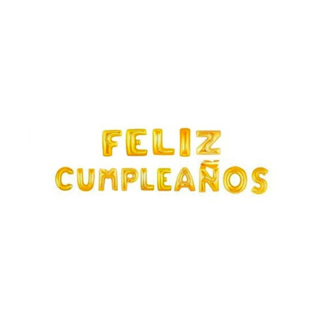 Globo metalizado Feliz Cumpleaños Dorado