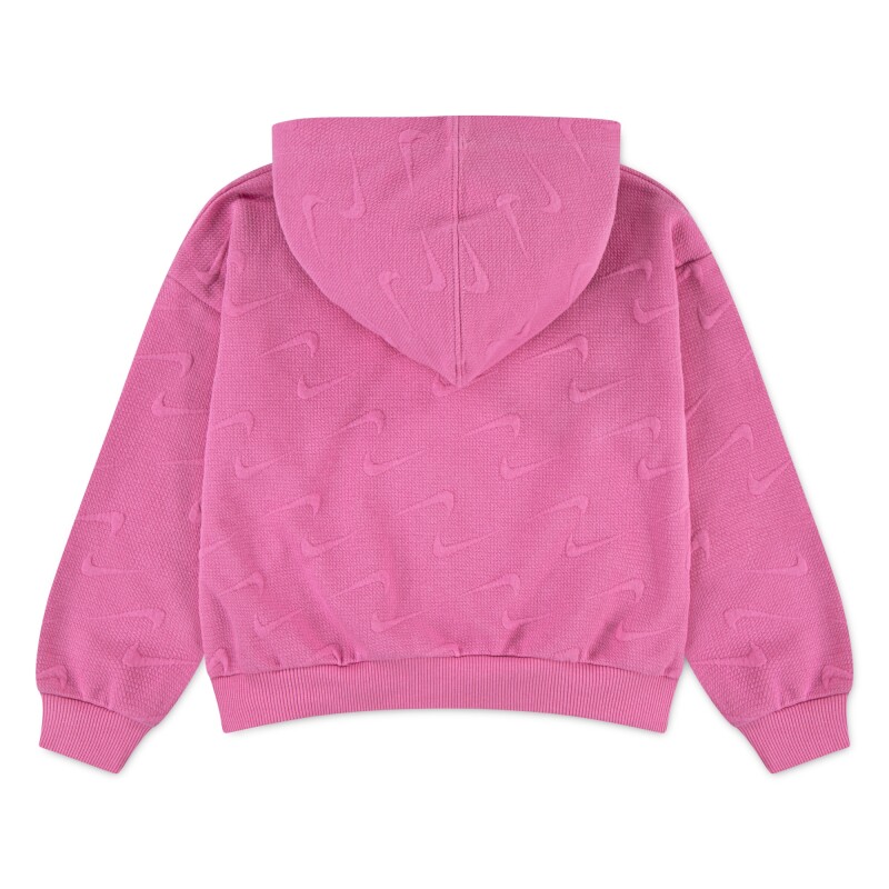 Abrigo New Impressions Con cierre Hoodie de Niña Rosado