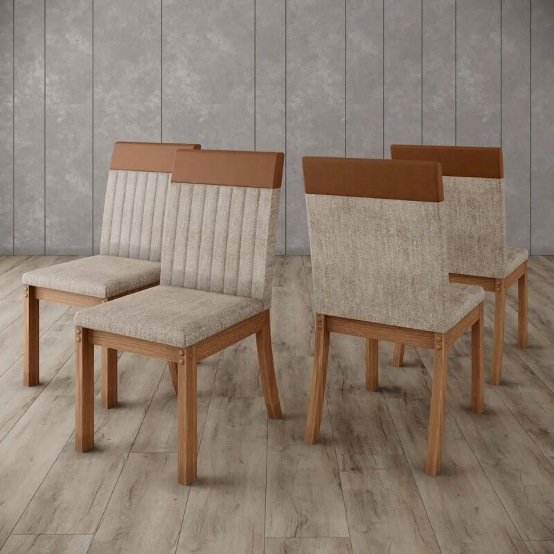 JUEGO DE COMEDOR COIMBRA 4 SILLAS N/A