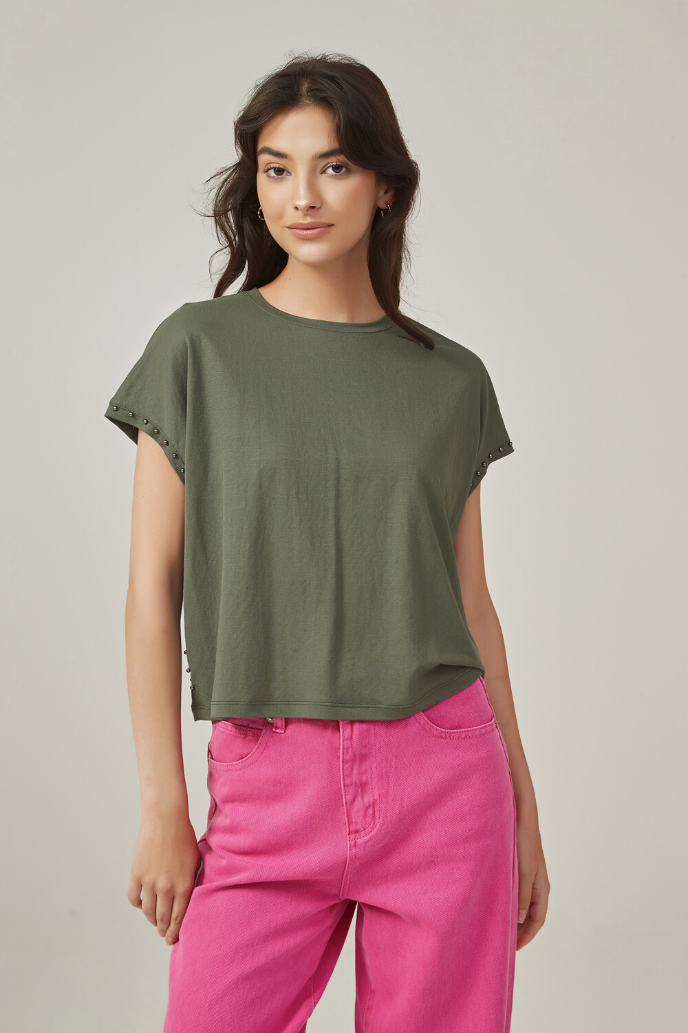 Remera Canela Verde Militar