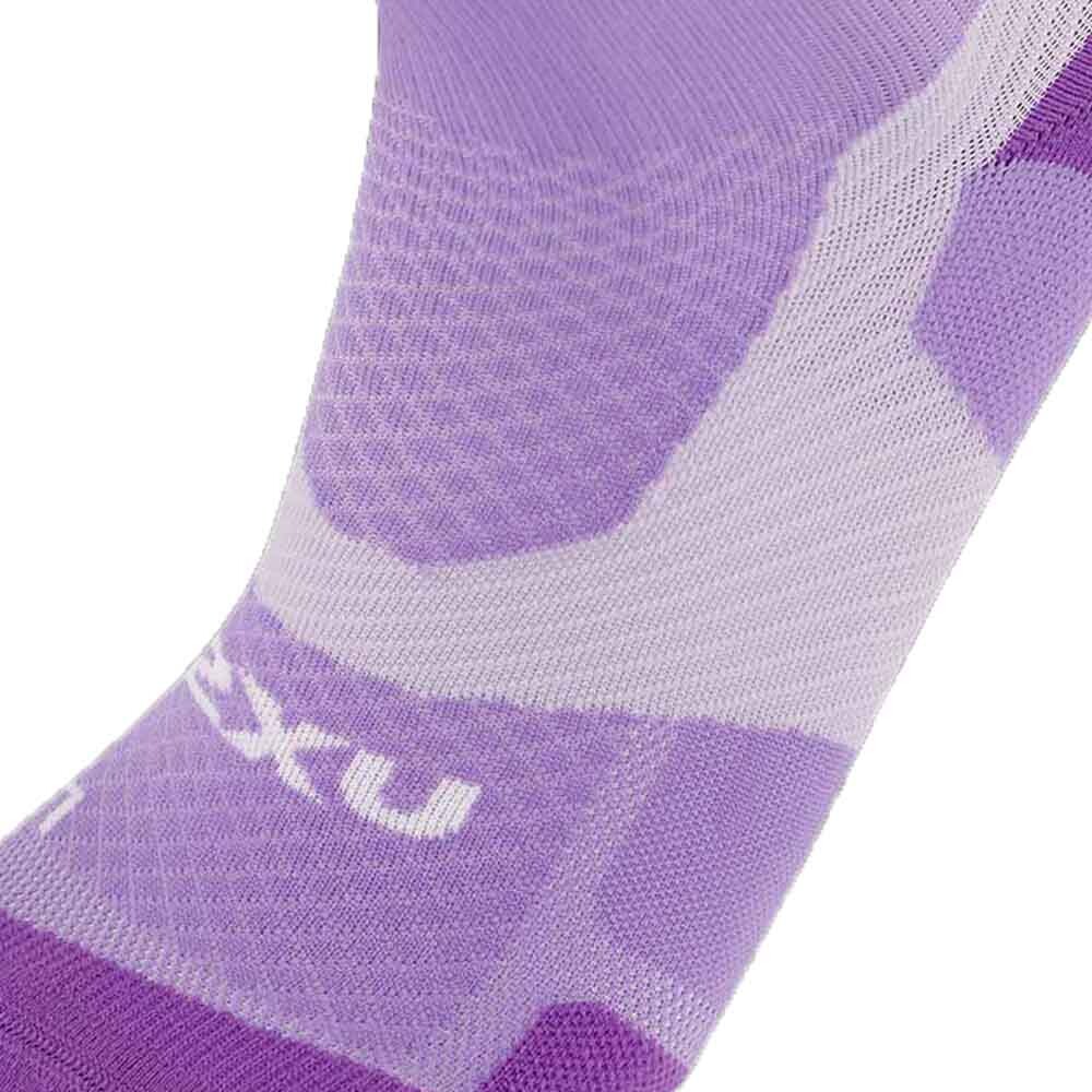 Medias Training Vectr Light Cushion Crew Unisex Grape Fizz/white