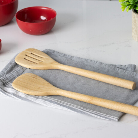 Cuchara de madera ancha KitchenAid Cuchara de madera ancha KitchenAid