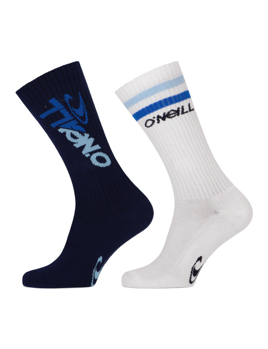 Medias O'Neill Sport Unisex Pack x2 - Azul/Blanco 