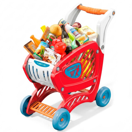 Set Carrito Compras 64 Pcs Supermercado Juguete Set Carrito Compras 64 Pcs Supermercado Juguete
