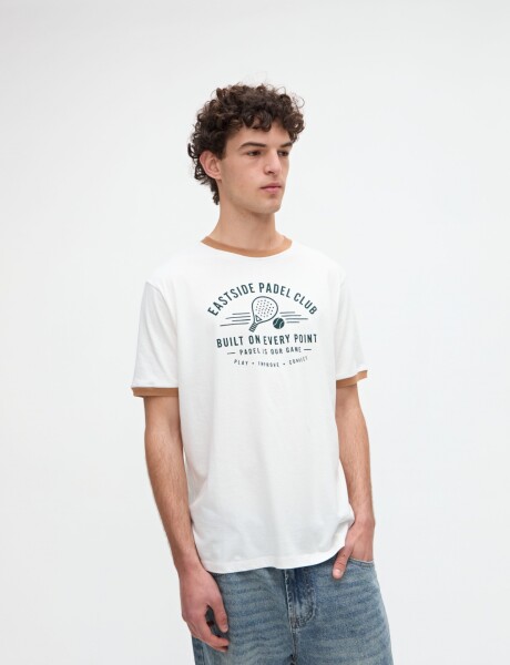 Remera Mikel Off white
