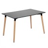 Mesa de Comedor 120x80 - Eames Negro